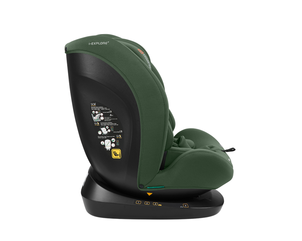 KIKKA BOO AUTOSJEDALICA 40-150CM I-EXPLORE 2 I-SIZE,ARMY GRE