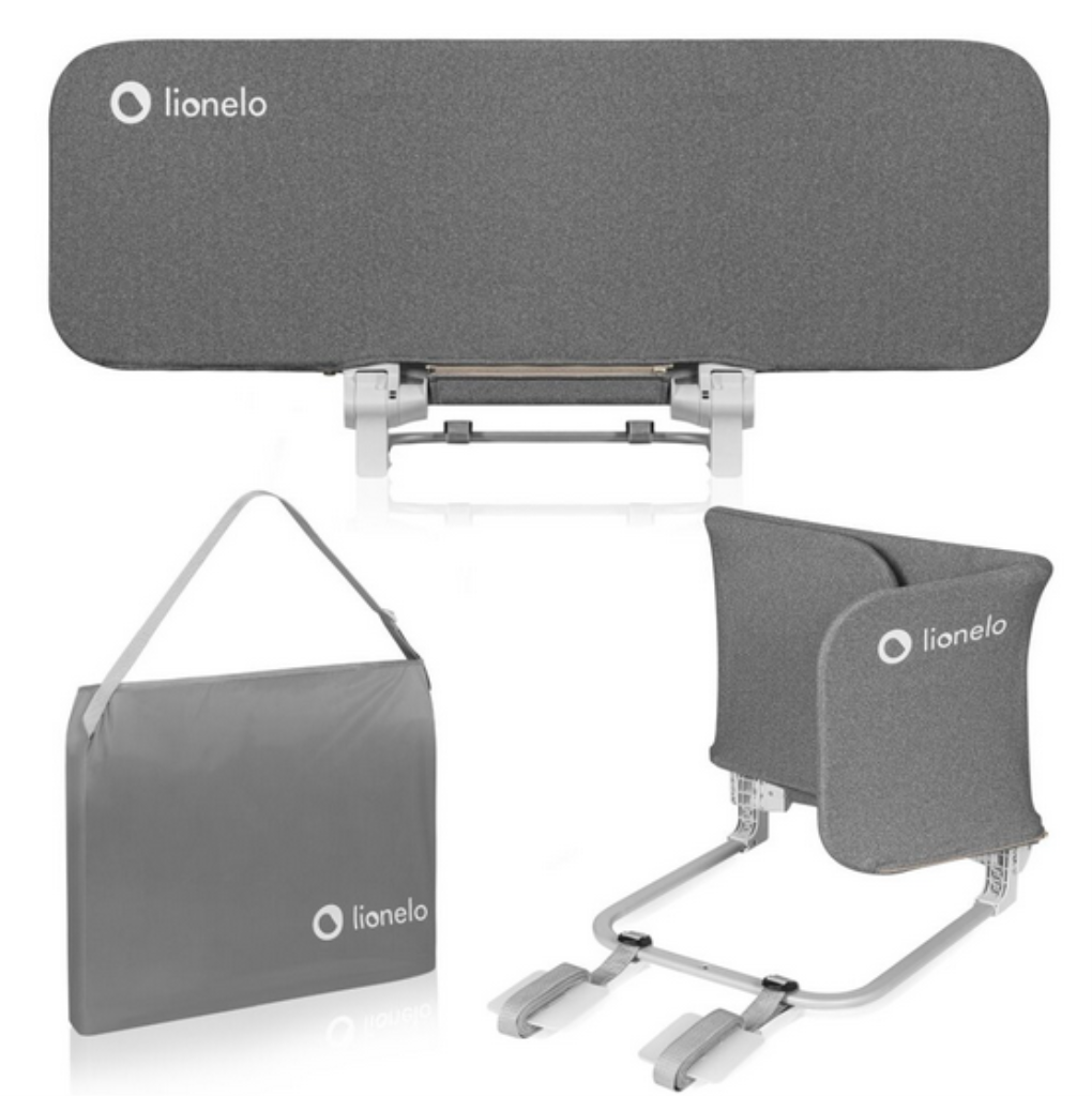 LIONELO LORA ZAŠTITNA OGRADA ZA KREVET SIVA 105X45CM