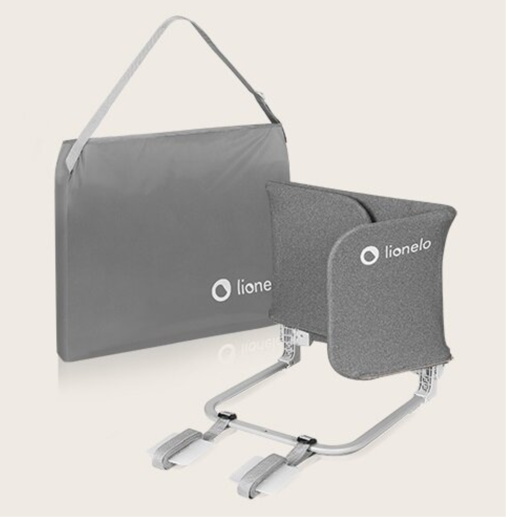 LIONELO LORA ZAŠTITNA OGRADA ZA KREVET SIVA 105X45CM