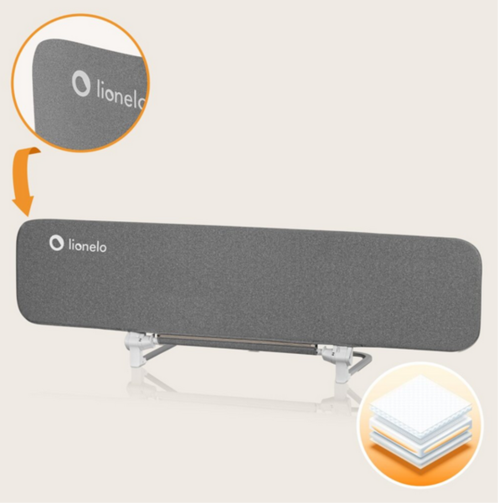 LIONELO LORA XL ZASTITNA OGRADA ZA KREVET GRAY STONE 150X45C