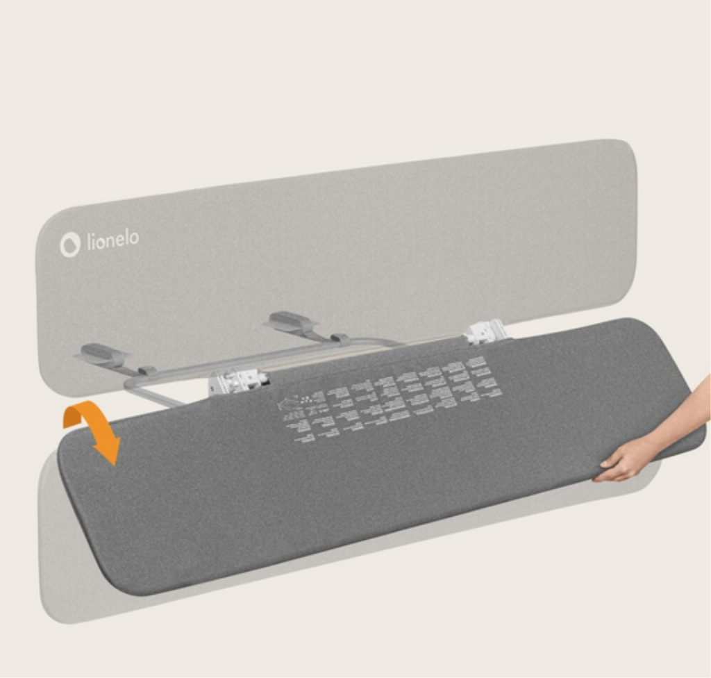 LIONELO LORA XL ZASTITNA OGRADA ZA KREVET GRAY STONE 150X45C