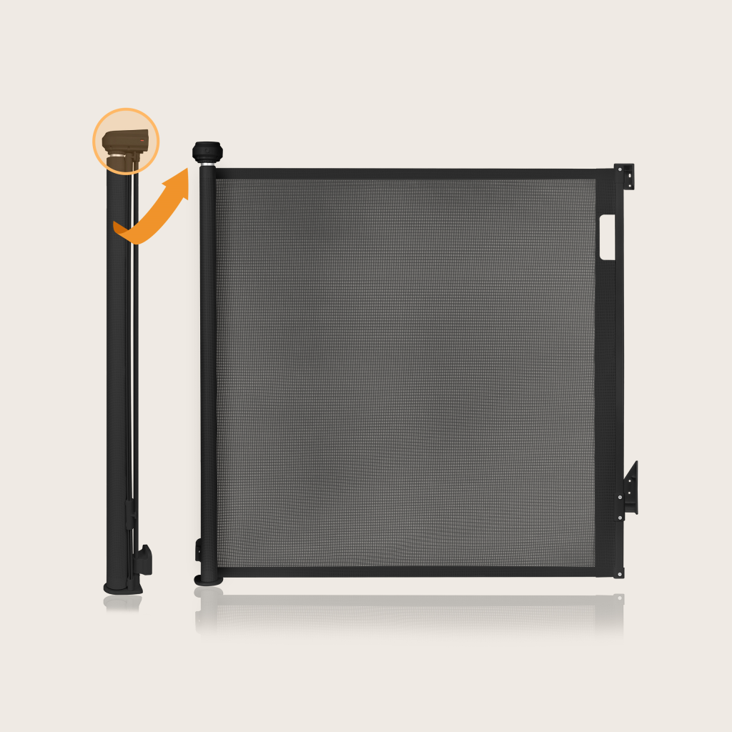 LIONELO THEA ZAŠTITA ZA VRATA/STUBIŠTA 140X80CM CRNA