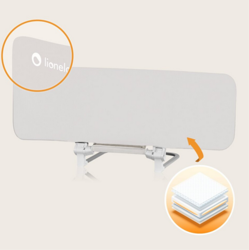 LIONELO LORA ZASTITNA OGRADA ZA KREVET BEŽ 105X45CM