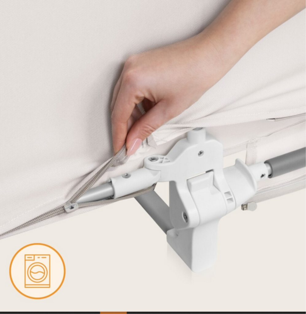 LIONELO LORA ZASTITNA OGRADA ZA KREVET BEŽ 105X45CM