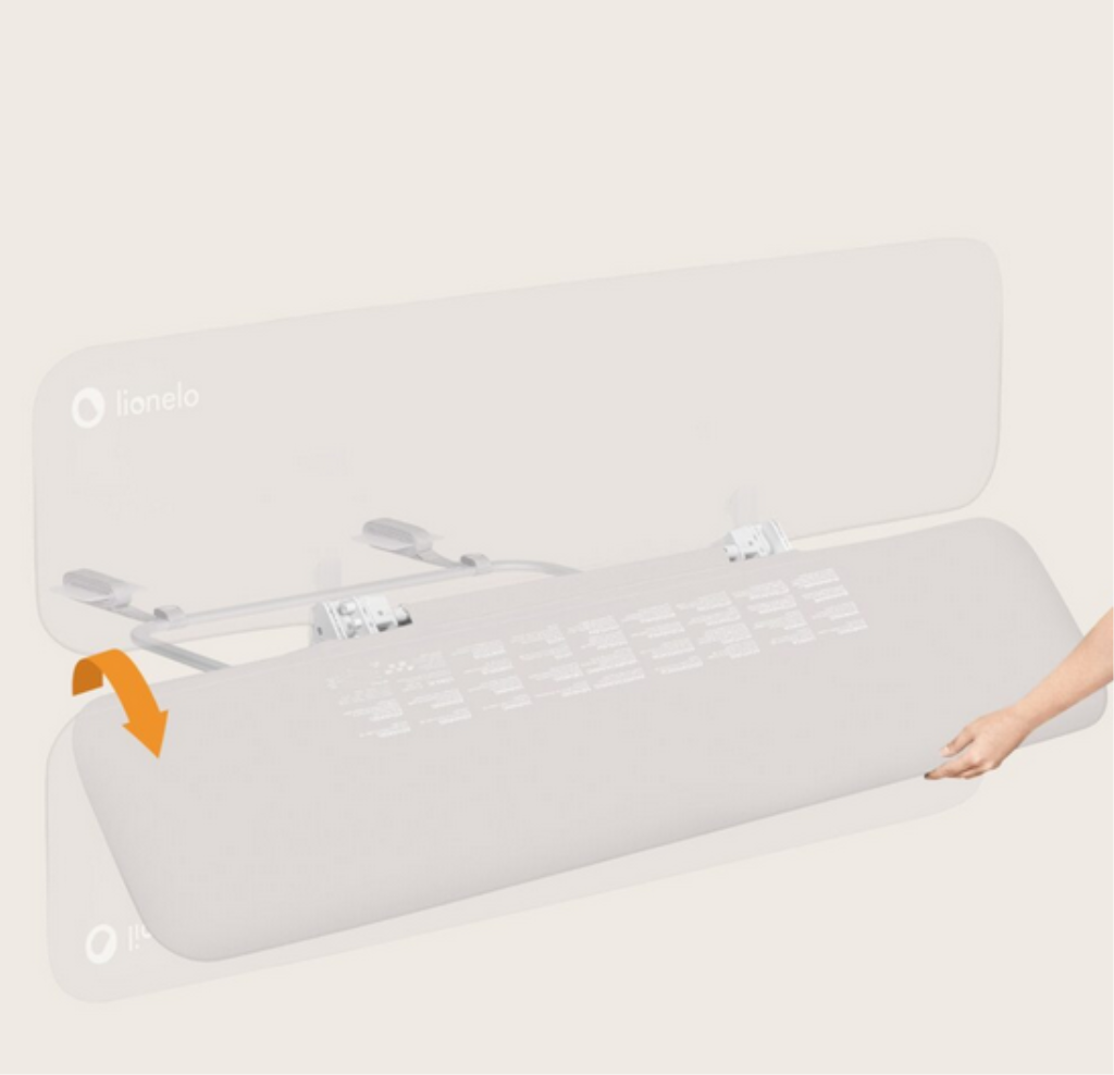 LIONELO LORA XL ZASTITNA OGRADA ZA KREVET 150X45CM BEIGE SAND