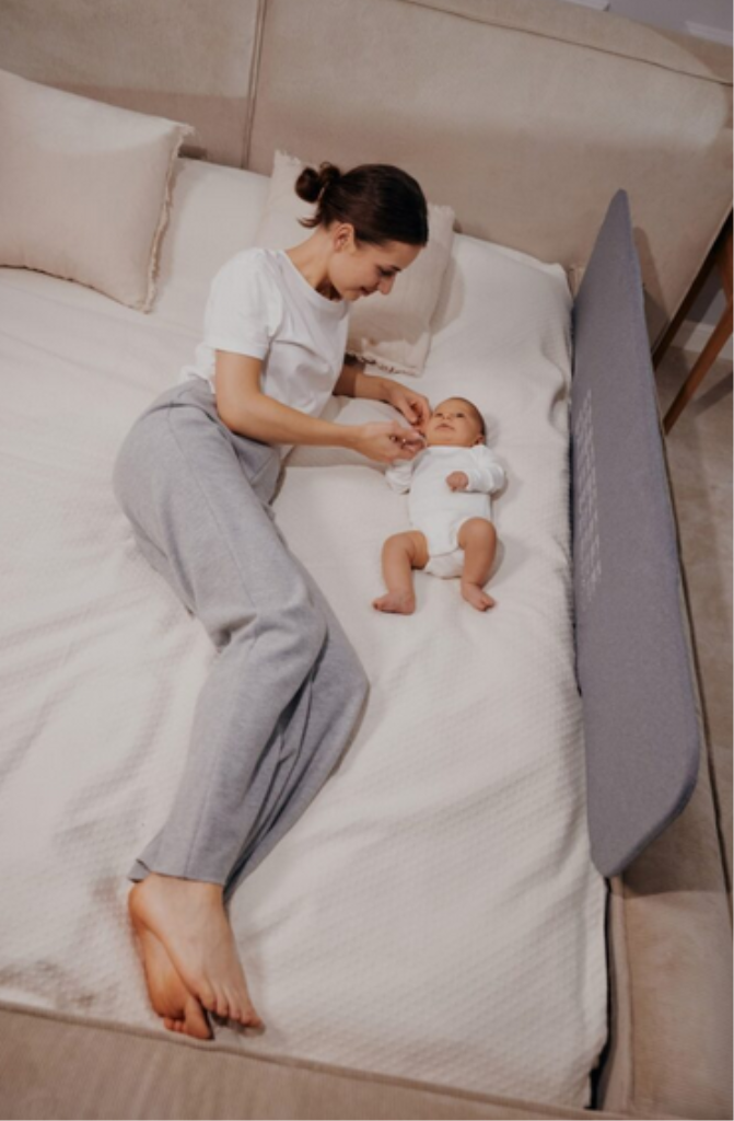 LIONELO LORA XL ZASTITNA OGRADA ZA KREVET 150X45CM BEIGE SAND