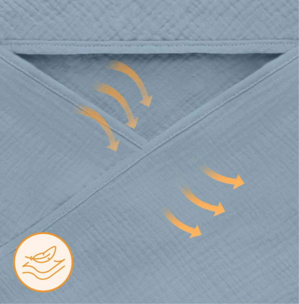 LIONELO RUČNIK OD MUSLINA S KAPULJAČOM GREY SKY