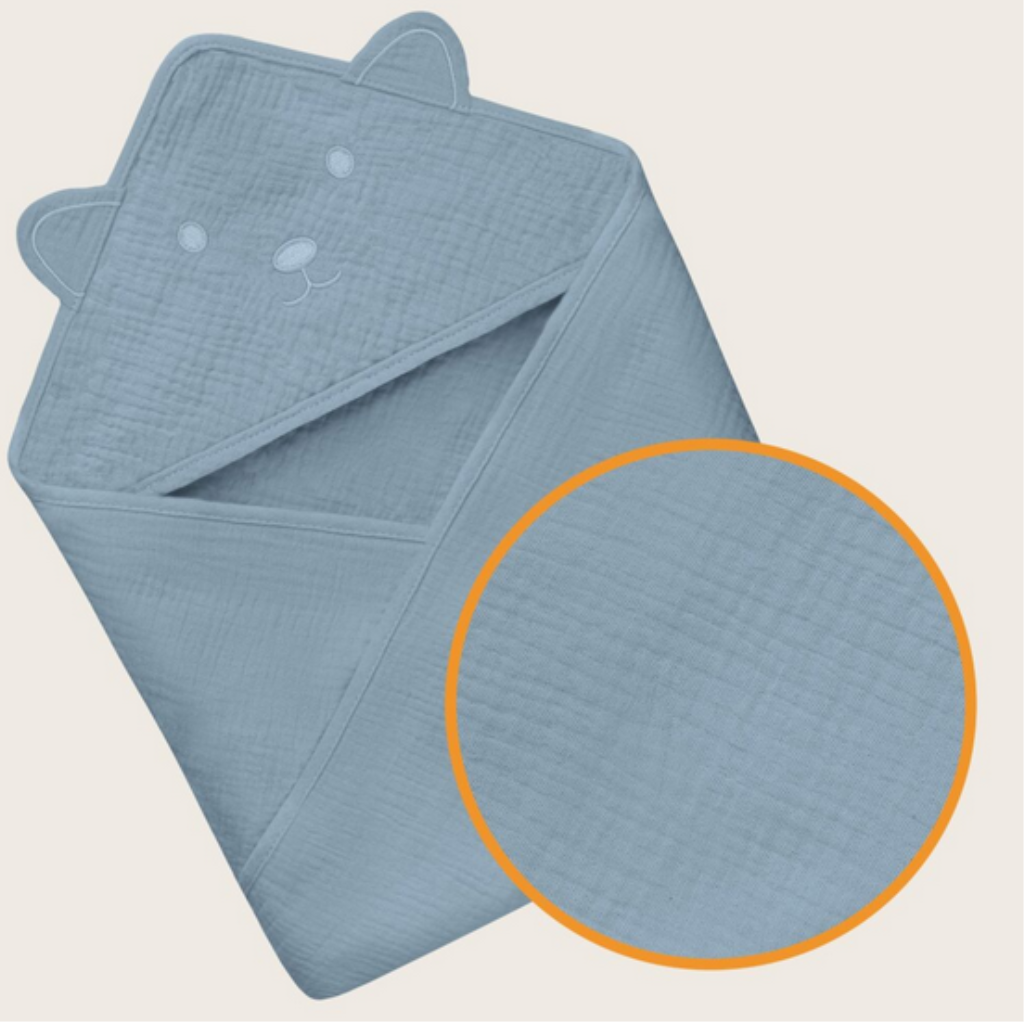 LIONELO RUČNIK OD MUSLINA S KAPULJAČOM GREY SKY