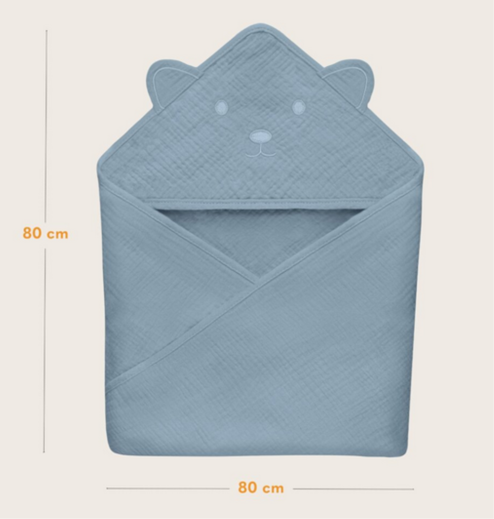 LIONELO RUČNIK OD MUSLINA S KAPULJAČOM GREY SKY