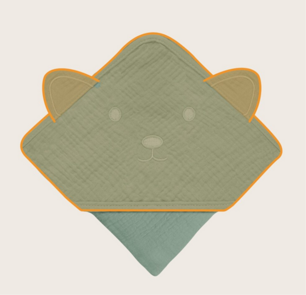 LIONELO RUČNIK OD MUSLINA S KAPULJAČOM GREEN FOREST