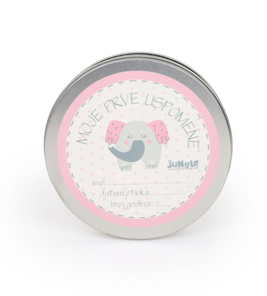 BEBI SET/PRVI OTISAK ROZI SLON FOR.