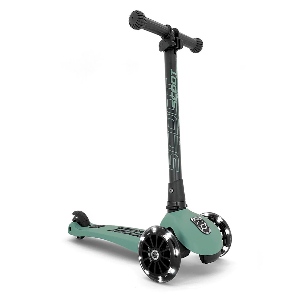SCOOT AND RIDE HIGHWAYKICK 3 LED ROMOBIL, FOREST