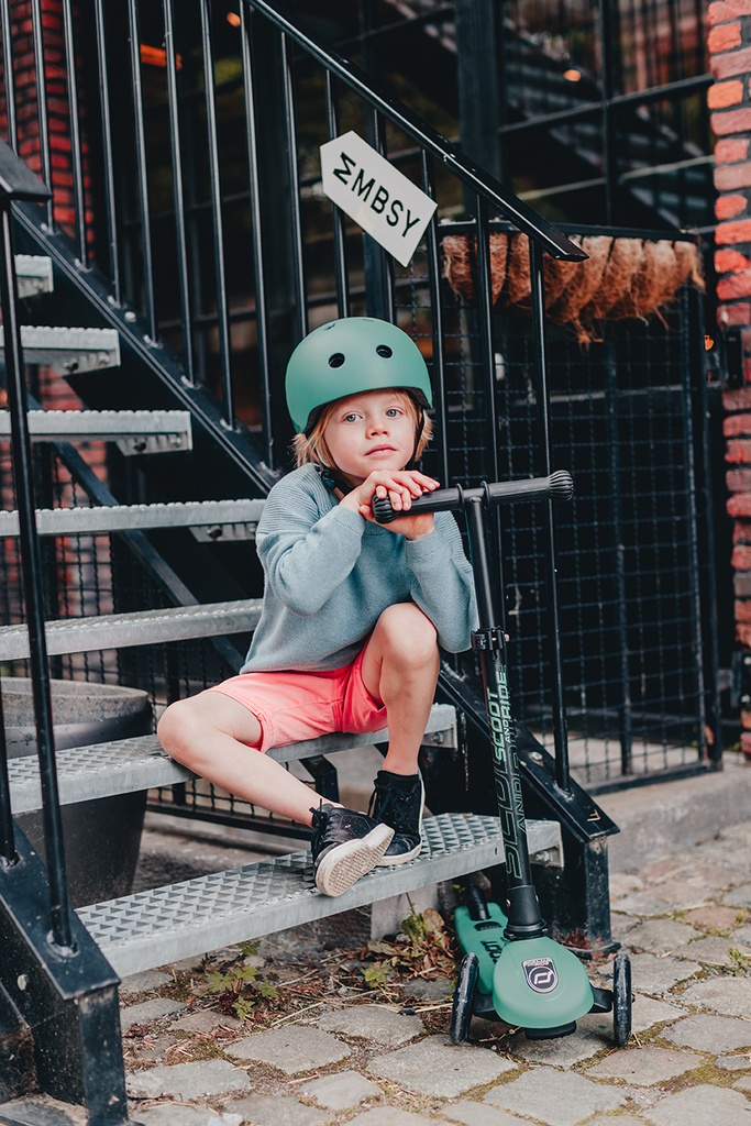 SCOOT AND RIDE HIGHWAYKICK 3 LED ROMOBIL, FOREST