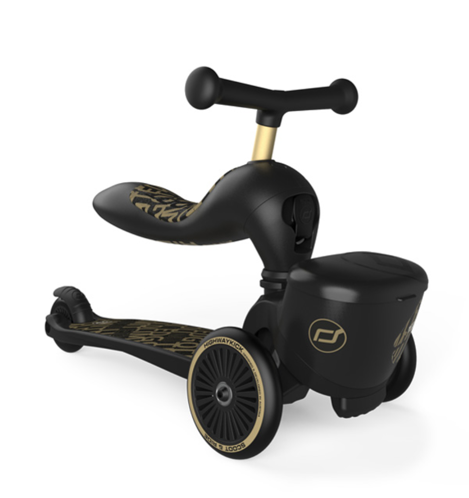 SCOOT AND RIDE HIGHWAYKICK 1 LIFESTYLE ROMOBIL, BLACK-GOLD