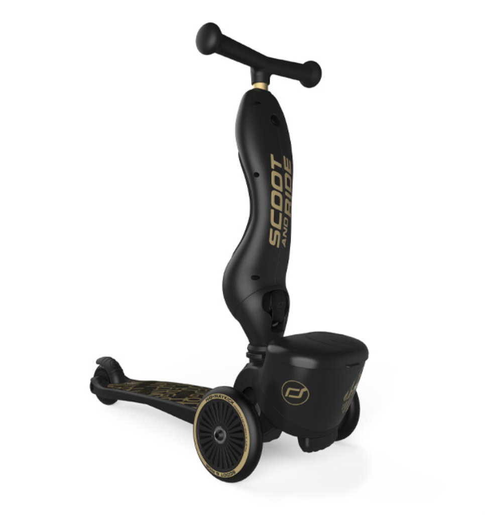 SCOOT AND RIDE HIGHWAYKICK 1 LIFESTYLE ROMOBIL, BLACK-GOLD