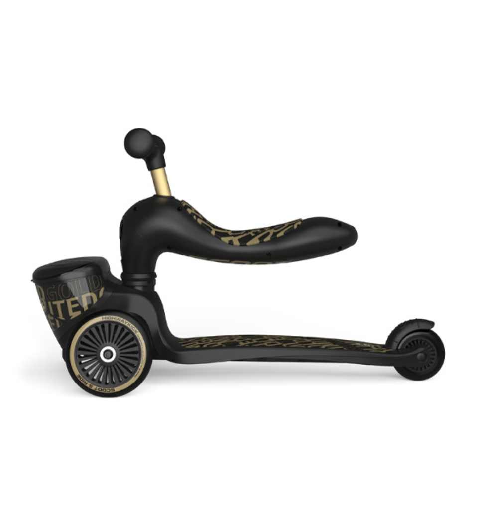SCOOT AND RIDE HIGHWAYKICK 1 LIFESTYLE ROMOBIL, BLACK-GOLD
