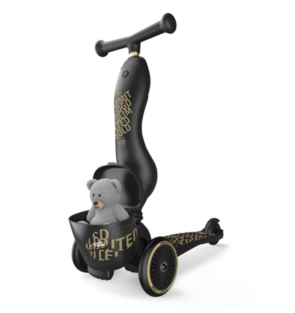SCOOT AND RIDE HIGHWAYKICK 1 LIFESTYLE ROMOBIL, BLACK-GOLD