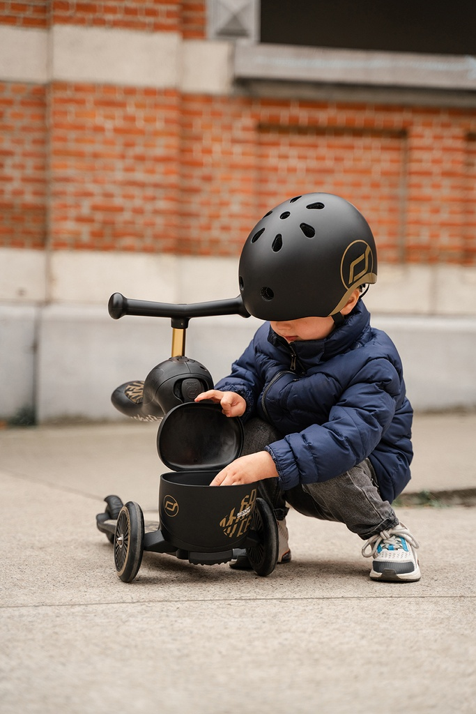 SCOOT AND RIDE HIGHWAYKICK 1 LIFESTYLE ROMOBIL, BLACK-GOLD