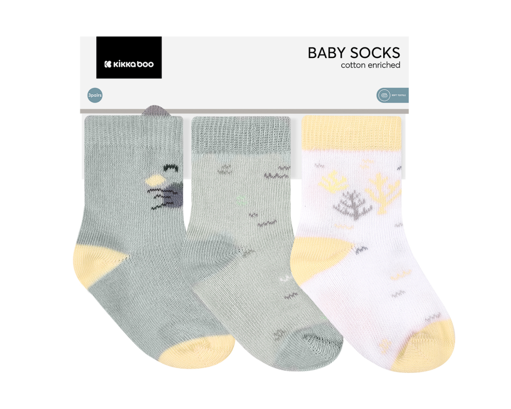 KIKKA BOO DJEČJE ČARAPE 3D SA UŠIMA SEALLY ME 0-6M