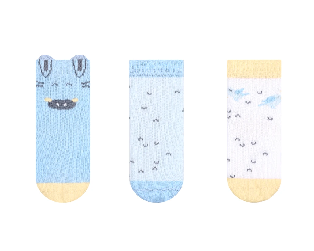 KIKKA BOO DJEČJE ČARAPE 3D SA UŠIMA STRIPY FRIENDS 0-6M