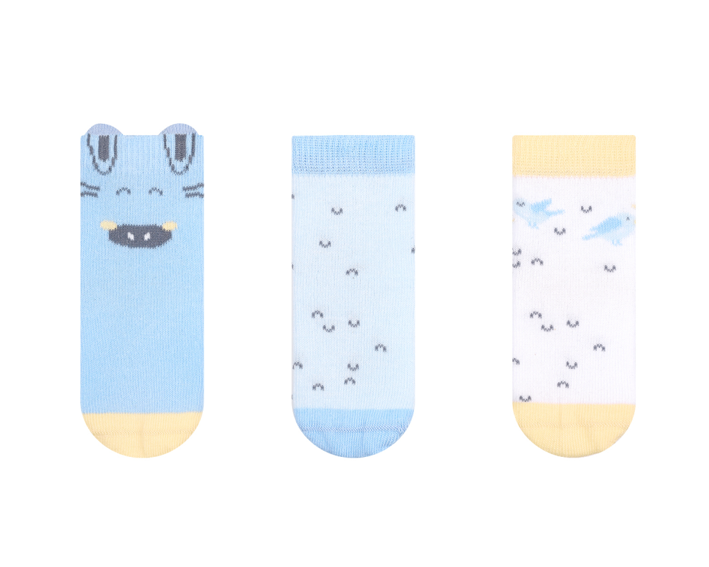 KIKKA BOO DJEČJE ČARAPE 3D SA UŠIMA STRIPY FRIENDS 6-12M