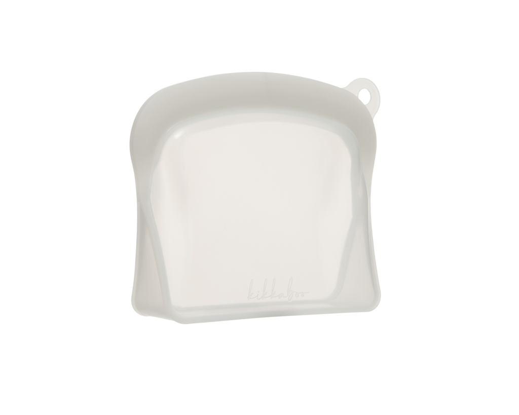 KIKKA BOO VREĆICA ZA HRANU PLATINASTA,SILIKONSKA