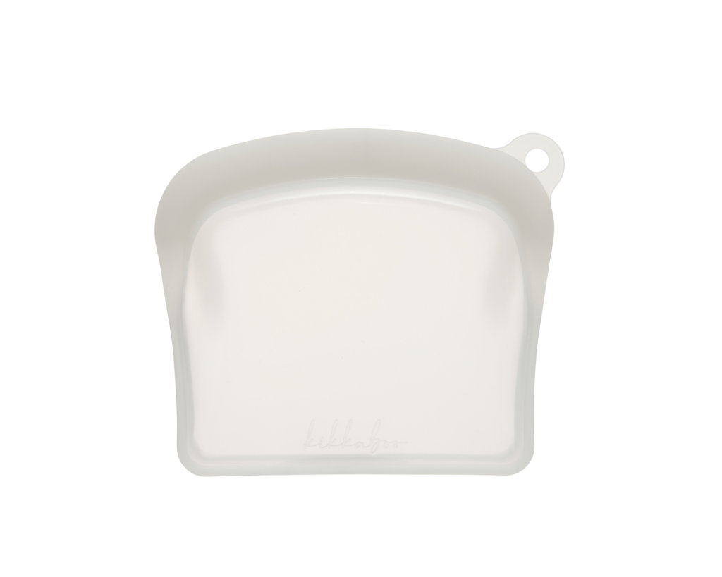 KIKKA BOO VREĆICA ZA HRANU PLATINASTA,SILIKONSKA