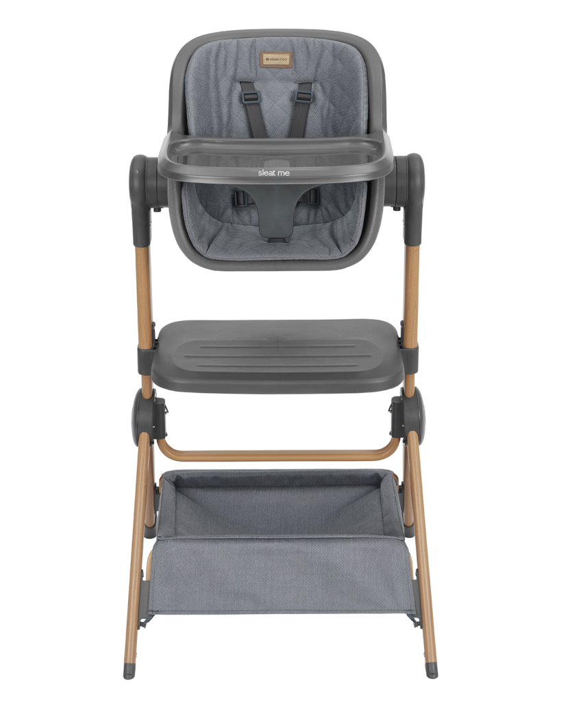 KIKKA BOO SLEAT ME 2U1 NOĆNI KREVETIĆ+HRANILICA,GREY