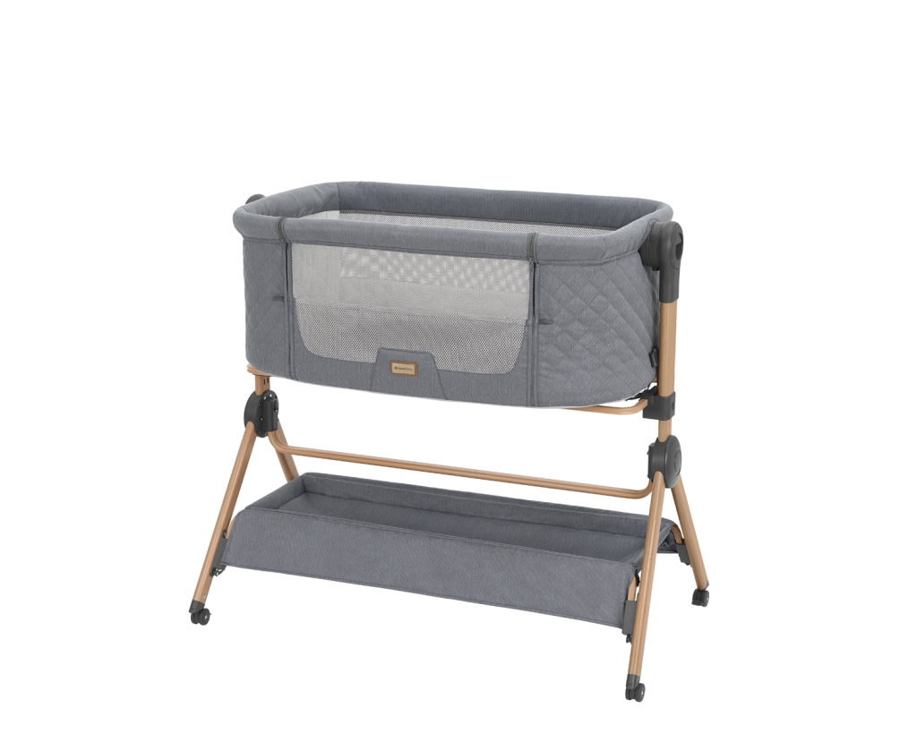 KIKKA BOO SLEAT ME 2U1 NOĆNI KREVETIĆ+HRANILICA,GREY