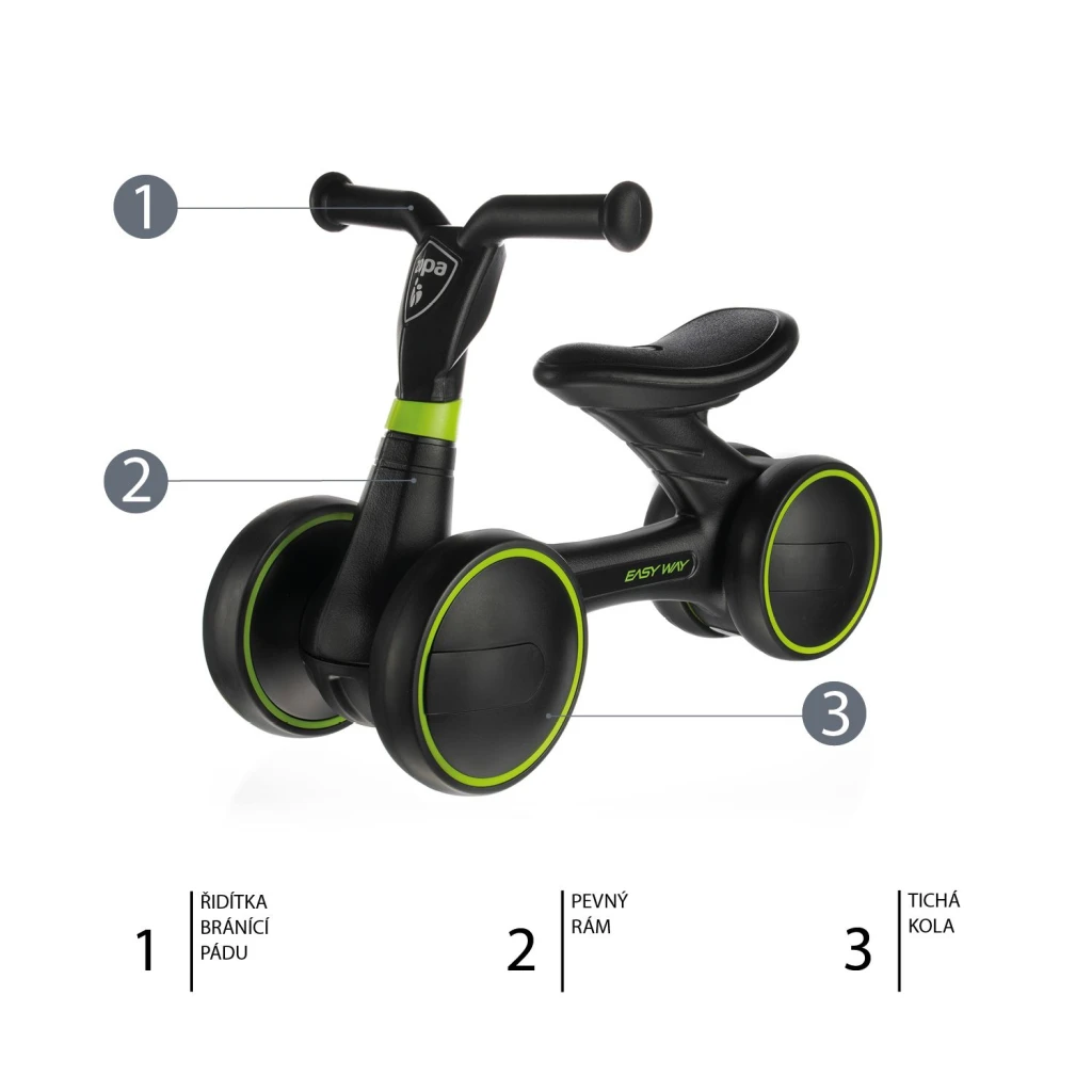 ZOPA BICIKL BALANS EASY-WAY,RACE GREY