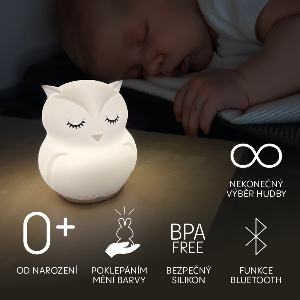 ZOPA SILIKONSKA LD LAMPA S GLAZBOM,VEL.L,OWL
