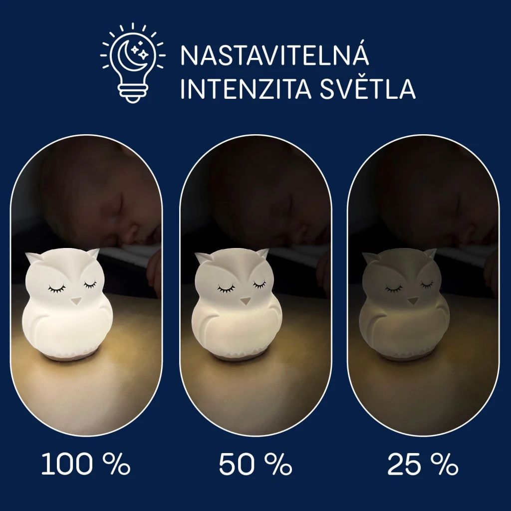 ZOPA SILIKONSKA LD LAMPA S GLAZBOM,VEL.L,OWL