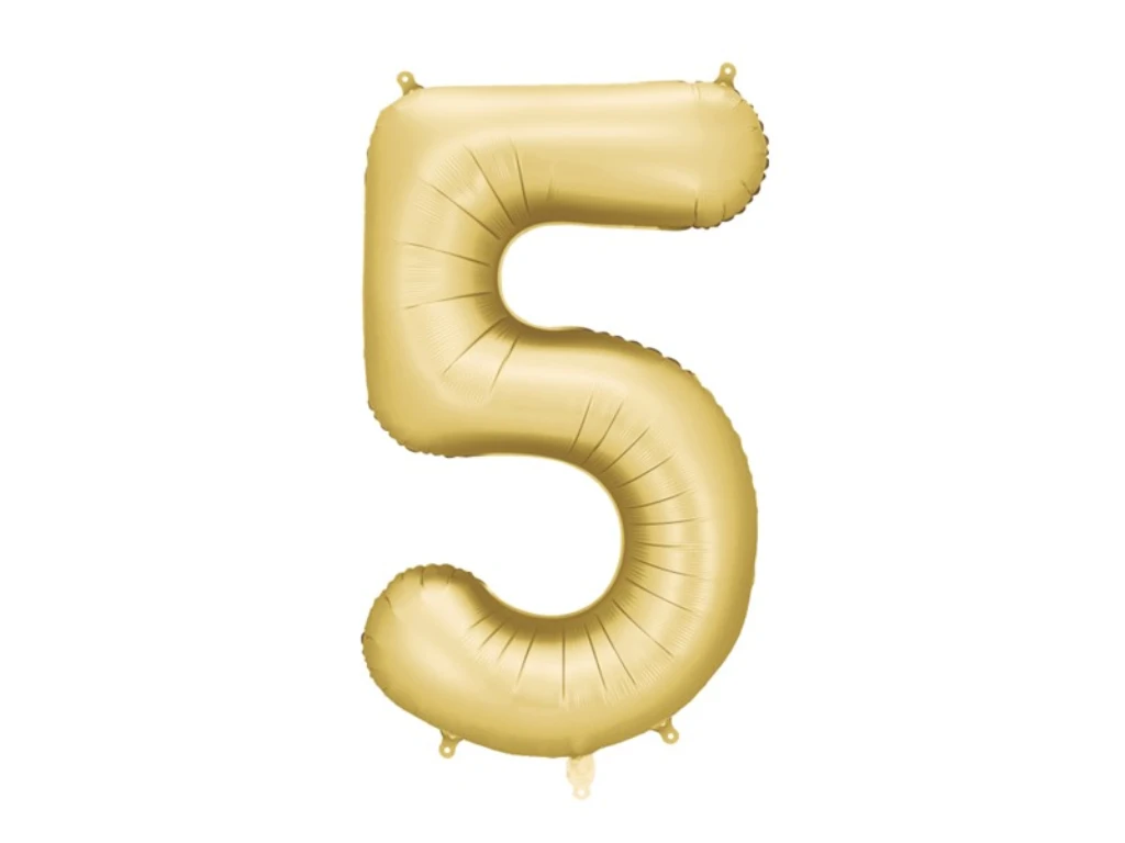 FOLIJSKI BALON MAT ZLATNO 86CM,BR.5 TŠ.