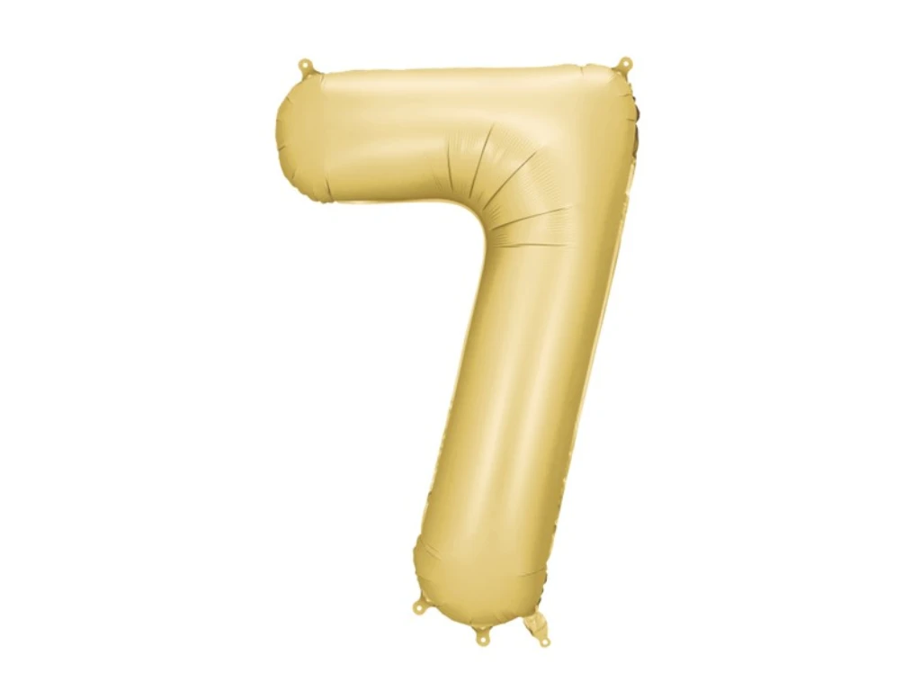 FOLIJSKI BALON MAT ZLATNO 86CM,BR.7 TŠ.