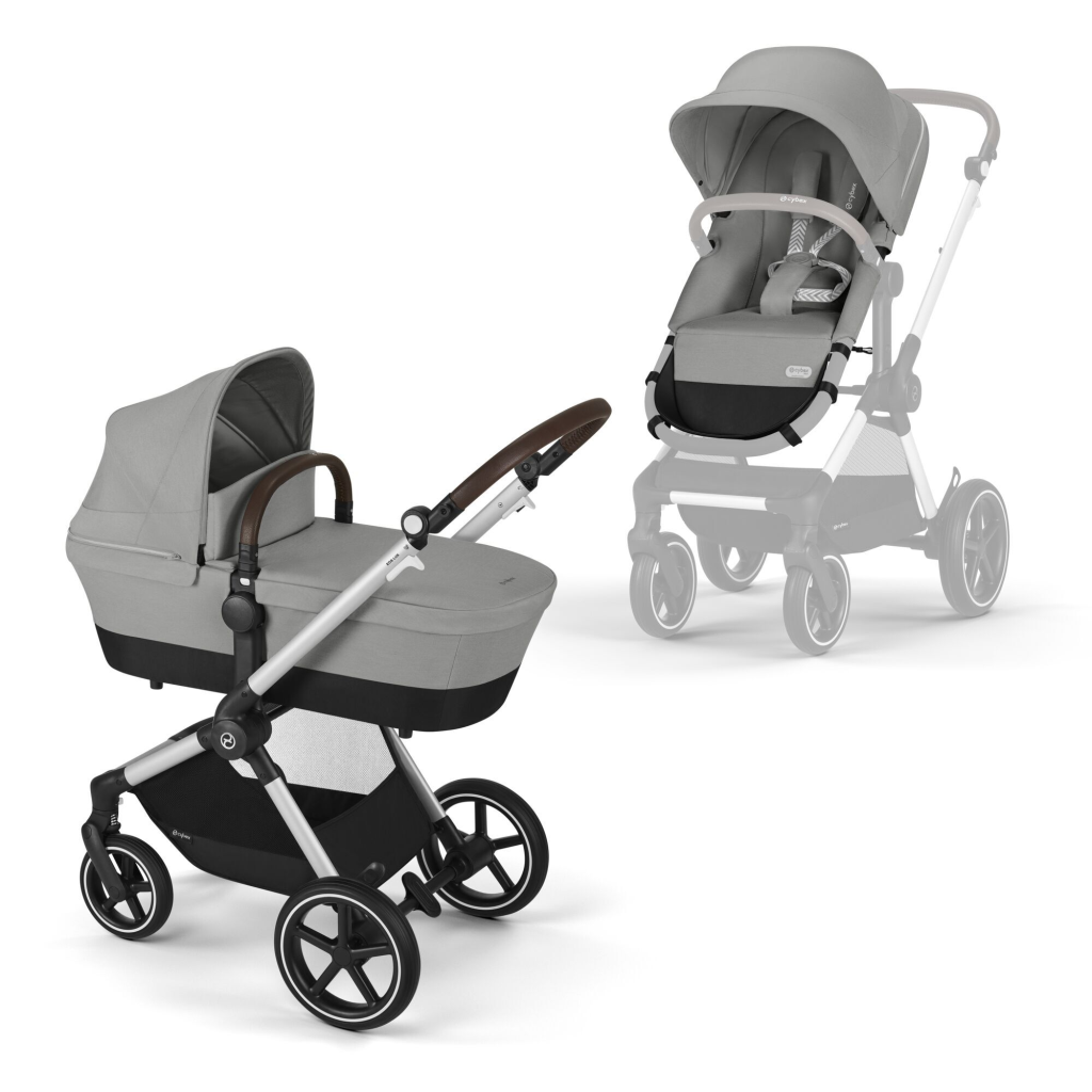 CYBEX KOLICA EOS LUX SLV B,STONE GREY MID