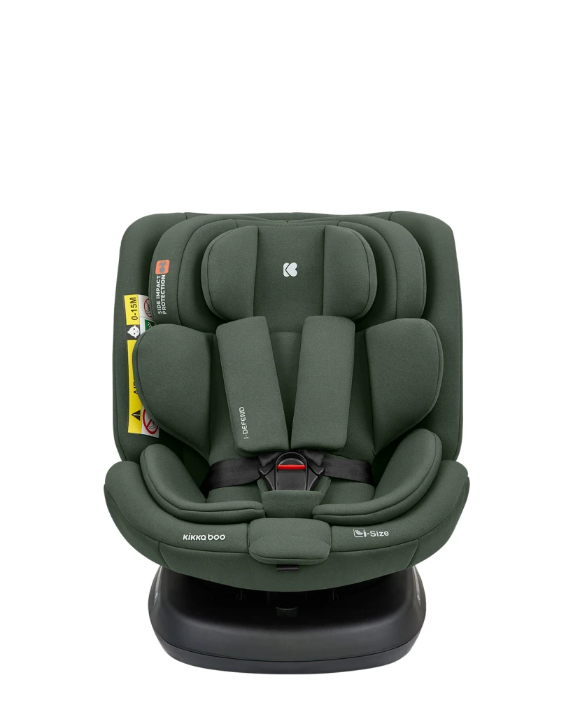 KIKKA BOO AUTOSJEDALICA 40-150CM I-DEFEND I-SIZE ARMY GREEN