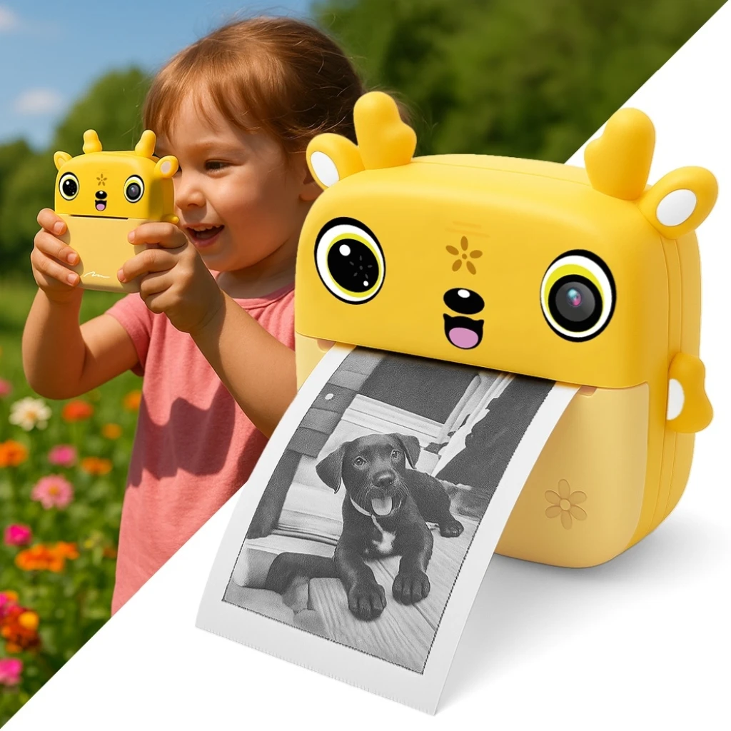 SNAPI DJEČJA KAMERA S TERMALNIM PRINTEROM FOTOGRAFIJA/ŽUTA