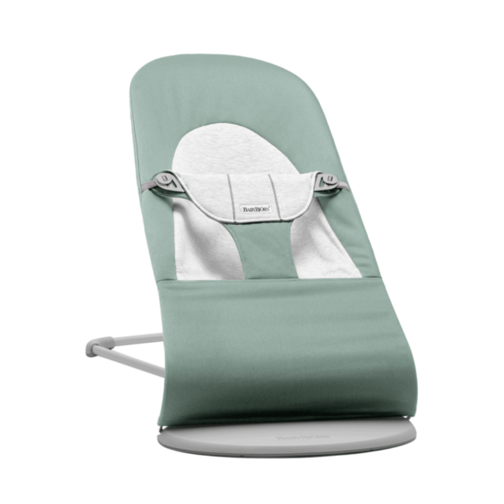 BABYBJORN BALANCE SOFT WOVEN/JERSEY LEŽALJKA, LIGHT SAGE-GRE