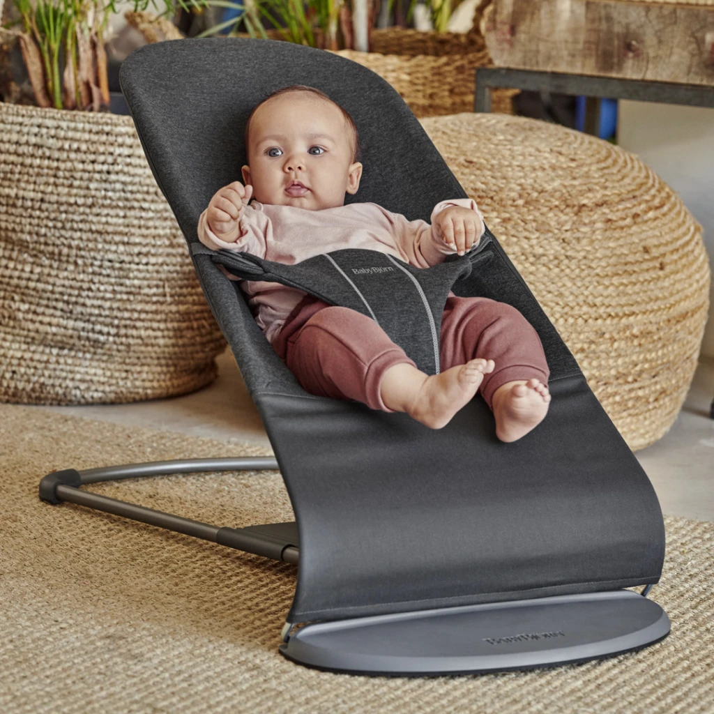 BABYBJORN BLISS 3D JERSEY LEŽALJKA, CHARCOAL-GREY