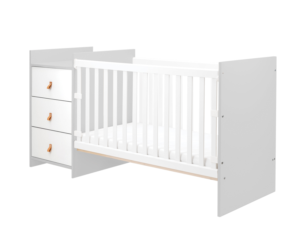 KIKKA BOO KREVETIĆ S KOMODOM ZA PRESVLAČENJE ILANA, GREY