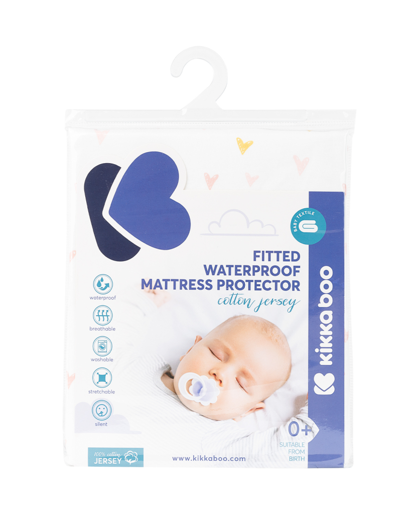 KIKKA BOO VODONEPROPUSNA PLAHTA ZAŠTITA ZA MADRAC 60/120/15 HEARTS