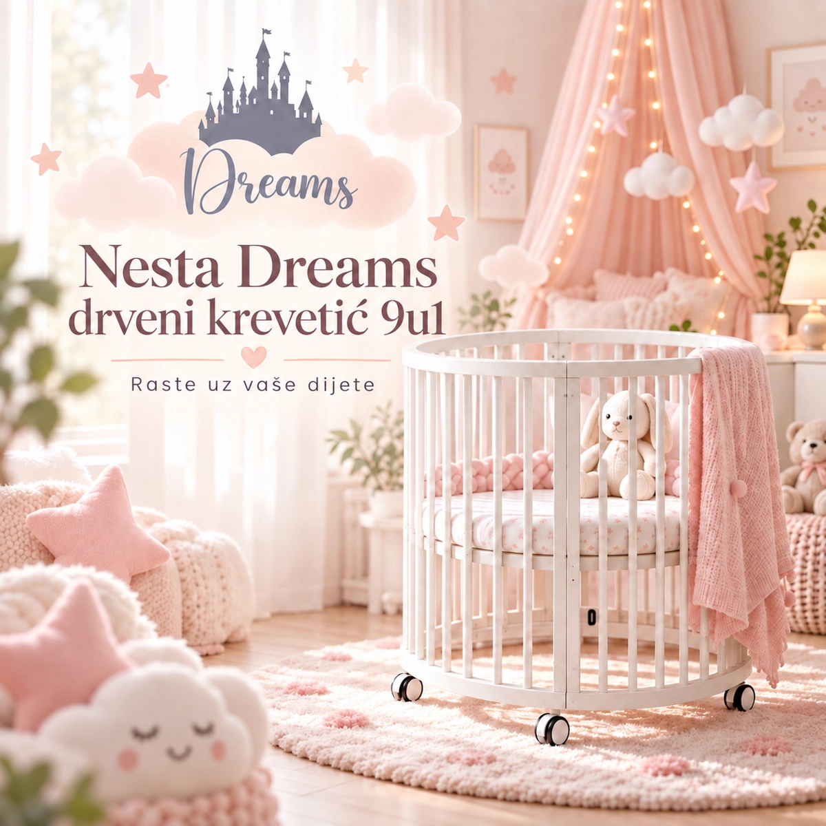 NESTA DREAMS DRVENI KREVETIĆ 9U1 