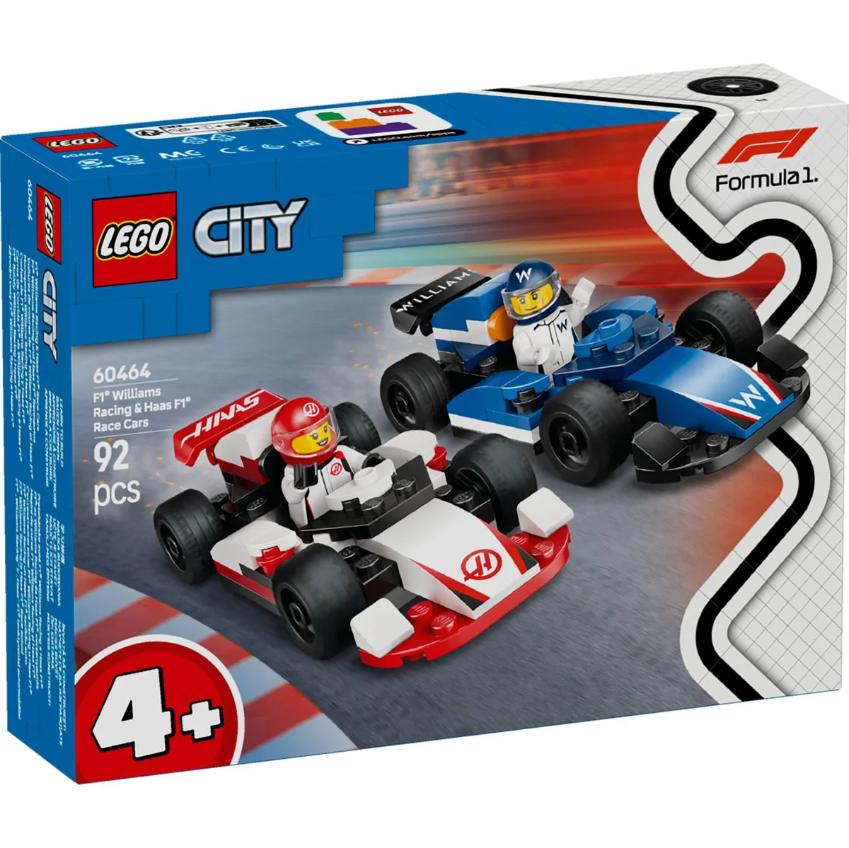LEGO 60464 TRKAĆI AUTI ZA F1 WILLIAMS I HAAS