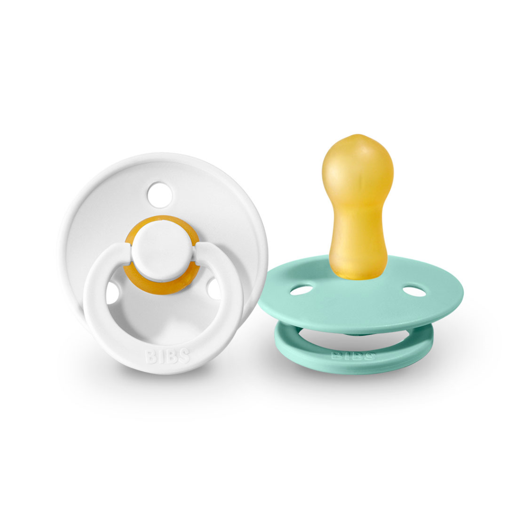 BIBS DUDE WHITE & MINT VELIČINA 1