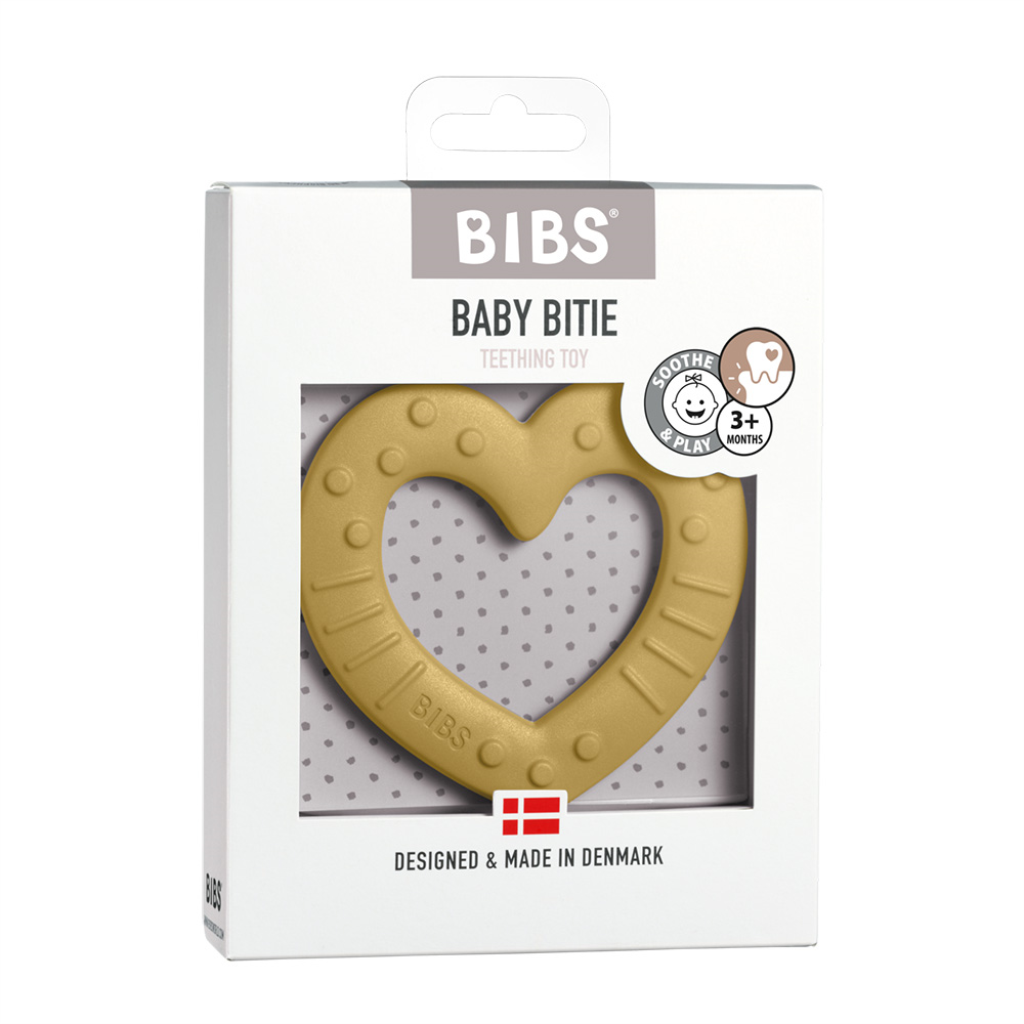 BIBS GLODALICA SRCE MUSTARD