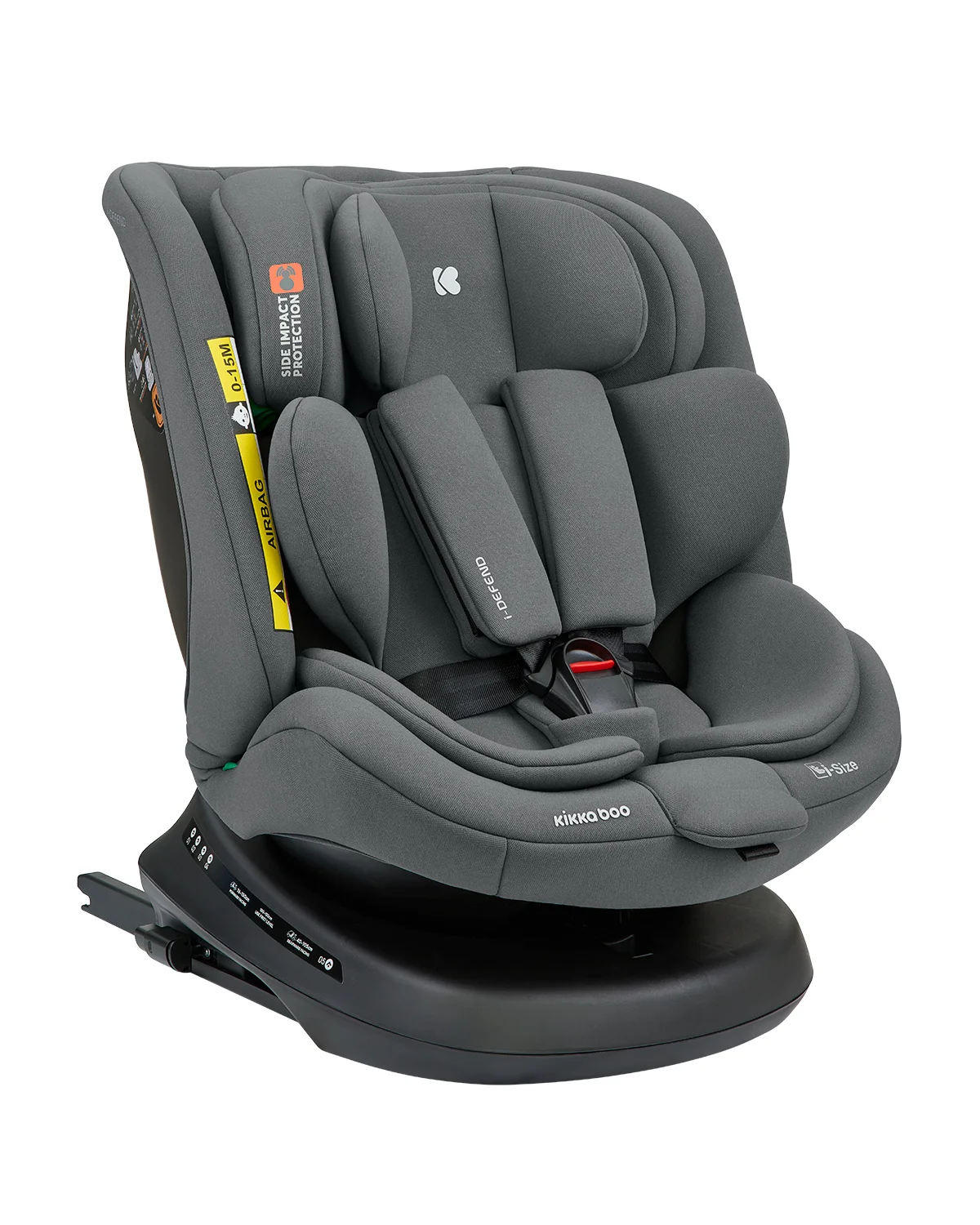 KIKKA BOO AUTOSJEDALICA I-DEFEND, I-SIZE, 40-150CM, GREY