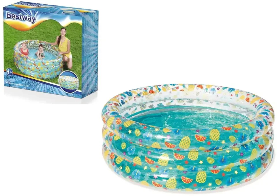 BESTWAY BAZEN TROPICAL PLAY 3-RING 150X53CM 51045 TŠ