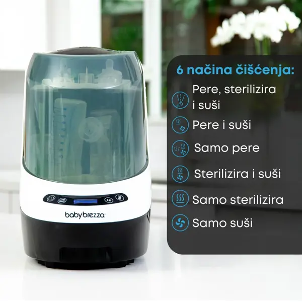 BABY BREZZA PERAČ I STERILIZATOR FLAŠICA PRO BLACK