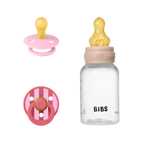 BIBS POKLON SET SPRINKLE DUDE+BOČICA,BLUSH