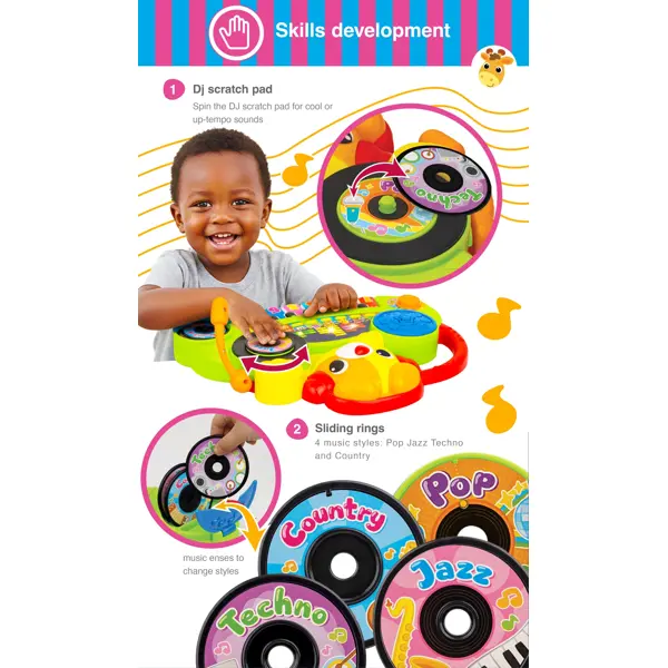 WINFUN IGRAČKA DJ PUPPY MUSIC MIXER